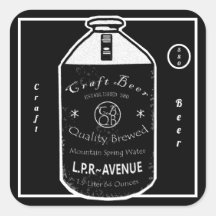 Craft Beer - Growler Jug Black & White
