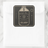 Craft Beer - Growler Jug Brown Vierkante Sticker (Tas)