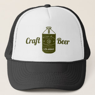 Craft Beer - Growler Jug Green & White Trucker Pet