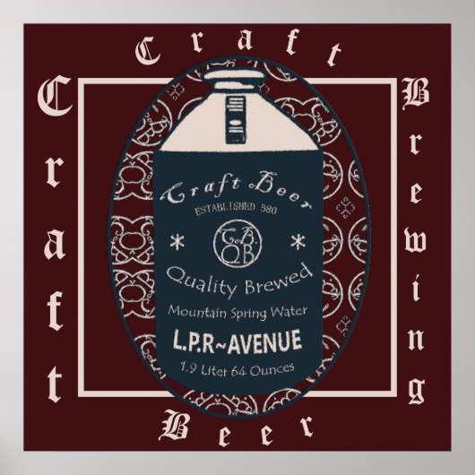 Craft Beer Growler Poster (Voorkant)