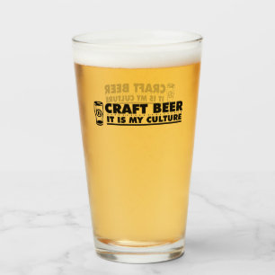 Craft Beer Het is mijn cultuur Glas