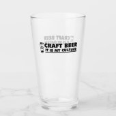 Craft Beer Het is mijn cultuur Glas (Voorkant)