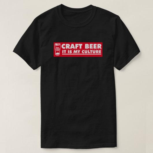 Craft Beer Het is mijn cultuur T-shirt (Design voorkant)