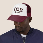 Craft Beer Hops Burgundy Trucker Pet (In situ)
