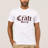 Craft Beer - Hops Symbol Burgundy T-shirt (Voorkant)