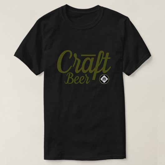 Craft Beer - Hops Symbol Ver.2 Green T-shirt (Design voorkant)