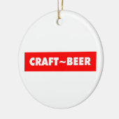 CRAFT BEER KERAMISCH ORNAMENT (Links)