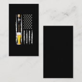 Craft Beer Love American Flag USA Brewery Visitekaartje (Voorkant / Achterkant)