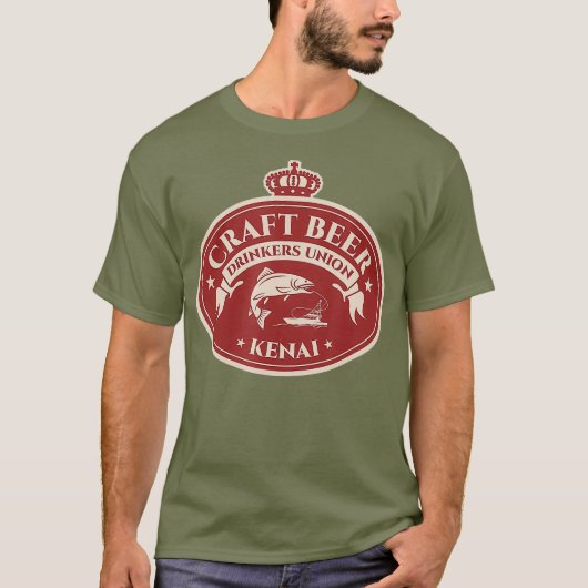 Craft Beer Lovers Kenai Alaska T-shirt (Voorkant)