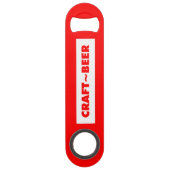 CRAFT BEER on Red Speed Flessenopener (Voorkant)