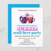 Craft Beer Party-uitnodiging (Voorkant / Achterkant)