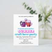 Craft Beer Party-uitnodiging (Staand voorkant)