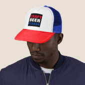 CRAFT BEER PLEASE - Rood wit en blauw Trucker Pet (In situ)