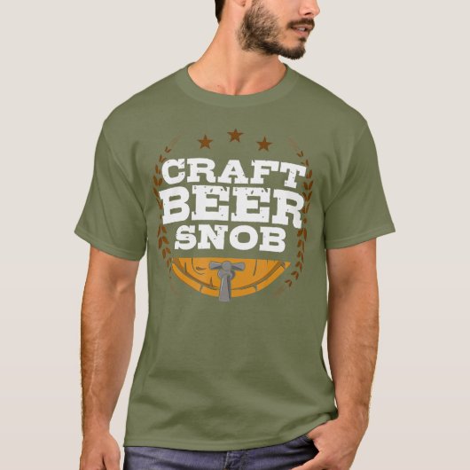 Craft Beer Snob Funny Craft Beer T-shirt (Voorkant)