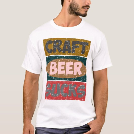 CRAFT BEER SUCKS T-SHIRT (Voorkant)