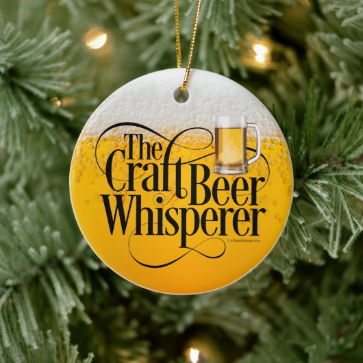 Craft Beer Whisperer Ceramic Ornament (Boom)
