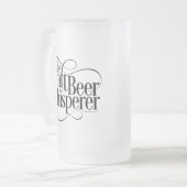 Craft Beer Whisperer Frosted Glass Beer Mok (Voorkant links)