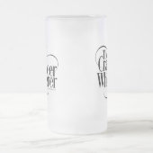 Craft Beer Whisperer Frosted Glass Beer Mok (Center)
