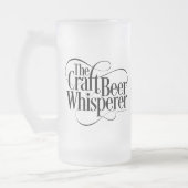 Craft Beer Whisperer Frosted Glass Beer Mok (Links)