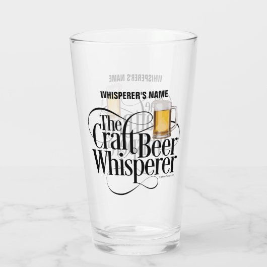 Craft Beer Whisperer Glass Glas (Achterkant)