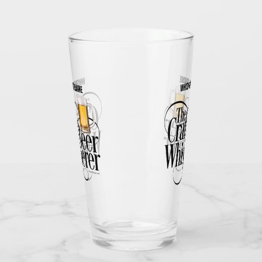 Craft Beer Whisperer Glass Glas (Links)