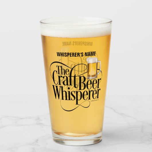 Craft Beer Whisperer Glass Glas (Voorkant gevuld)
