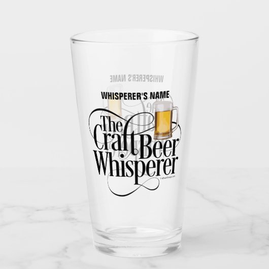 Craft Beer Whisperer Glass Glas (Voorkant)