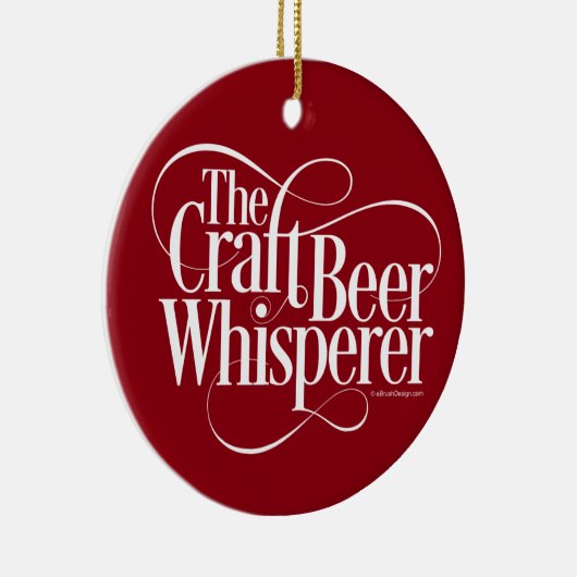 Craft Beer Whisperer Keramisch Ornament (Rechts)