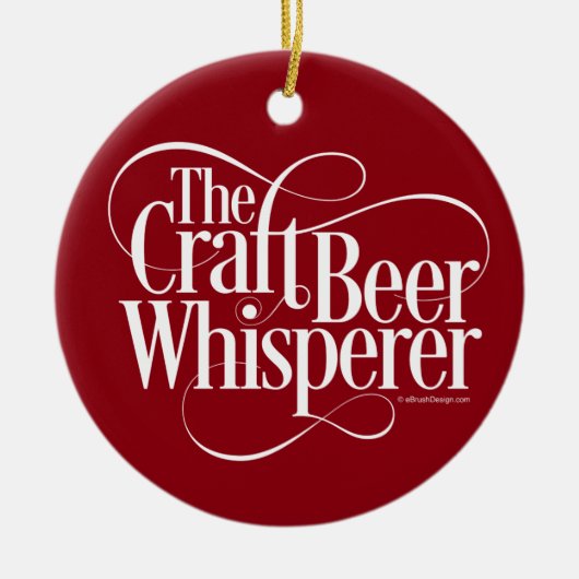 Craft Beer Whisperer Keramisch Ornament (Voorkant)