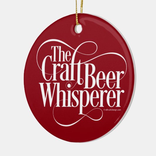 Craft Beer Whisperer Keramisch Ornament (Links)