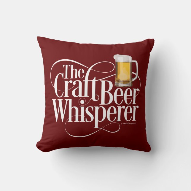 Craft Beer Whisperer Sierkussen (Voorkant)