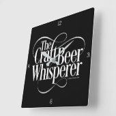 Craft Beer Whisperer Square Wall klok (Hoek)