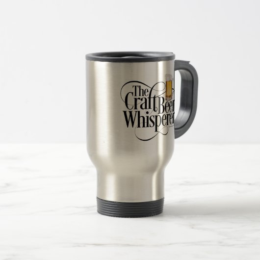 Craft Beer Whisperer Travel Mug Reisbeker (Voorkant rechts)