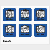 Craft bier kan uh... ja! vierkante sticker (Vel)