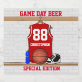 Craft brouwen basketbal bier flesetiketten bier etiket (Enkel label)