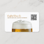 Craft Brouwerij Bier Custom QR Visitekaartje (Voorkant)