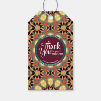 Craft Business Hartelijk dank voor Warm Burgundy B Cadeaulabel