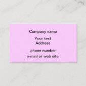 Craft business visitekaartje (Achterkant)