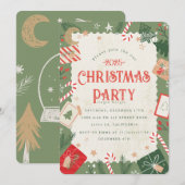 Craft Christmas Party Uitnodiging (Voorkant / Achterkant)