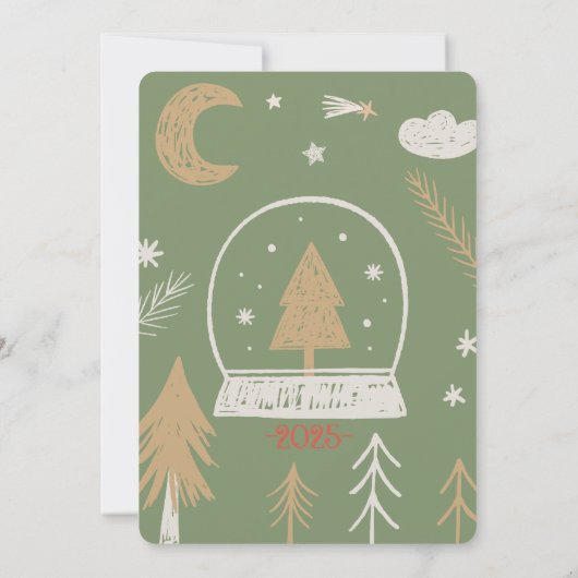 Craft Christmas Party Uitnodiging (Achterkant)