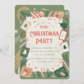 Craft Christmas Party Uitnodiging (Voorkant / Achterkant)