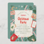 Craft Christmas Party Uitnodiging (Voorkant / Achterkant)