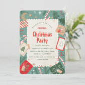 Craft Christmas Party Uitnodiging (Staand voorkant)