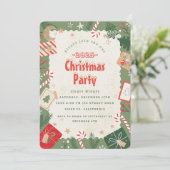 Craft Christmas Party Uitnodiging (Staand voorkant)