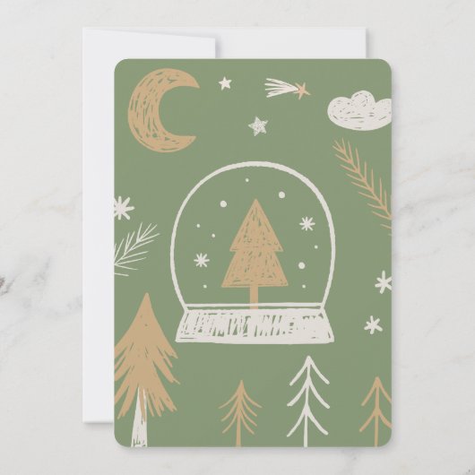 Craft Christmas Party Uitnodiging (Achterkant)