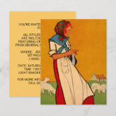 Craft Crafting Party Theme Shower Invitations Kaart (Voorkant / Achterkant)