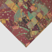 Craft Decoupage Boho Collage Swatch Deep Pinks Tissuepapier (Detail)