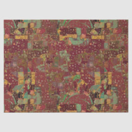 Craft Decoupage Boho Collage Swatch Deep Pinks Tissuepapier