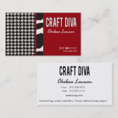 Craft Diva Artist Handicrafts Knitting Quilting Visitekaartje (Voorkant / Achterkant)