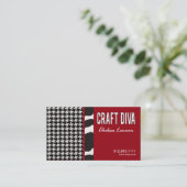 Craft Diva Artist Handicrafts Knitting Quilting Visitekaartje (Staand voorkant)